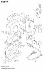 DF200AZ From 20003Z-710001 (E01 E40)  2017 drawing OPT:REMOTE CONTROL ASSY SINGLE (1)