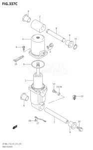 11503F-310001 (2013) 115hp E01 E40-Gen. Export 1 - Costa Rica (DF115AT) DF115A drawing TRIM CYLINDER (DF115AT:E01)