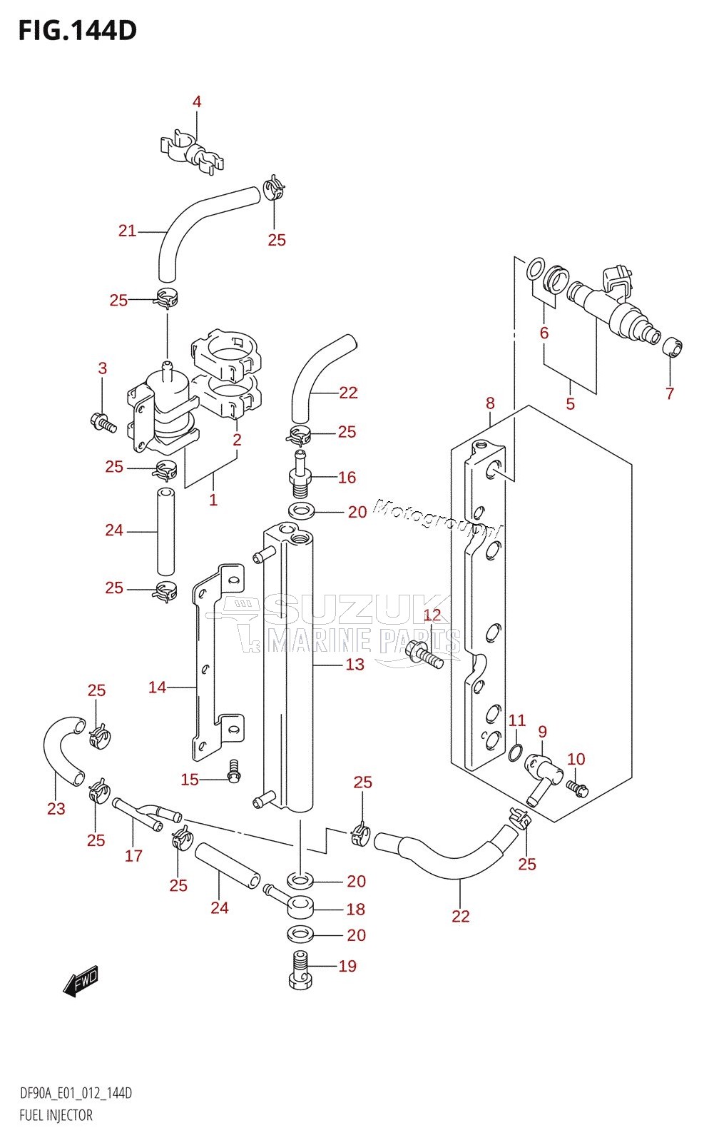 FUEL INJECTOR (DF70ATH:E40)