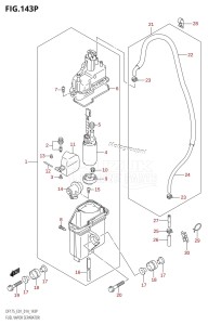 DF150 From 15002F-410001 (E01 E40)  2014 drawing FUEL VAPOR SEPARATOR (DF175Z:E40)