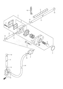 Outboard DF 4 drawing Fuel Pump