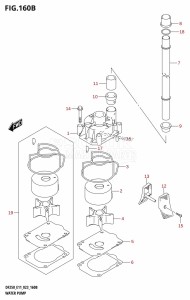 DF225T From 22503F-040001 (E01 E03 E40)  2020 drawing WATER PUMP (E03:(DF225T,DF225Z,DF250T,DF250Z))