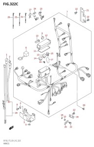 DF150 From 15002F-210001 (E01 E40)  2012 drawing HARNESS (DF150Z:E01)