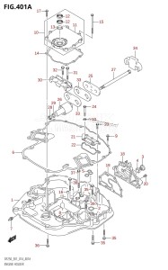 DF200 From 20002F-410001 (E01 E40)  2014 drawing ENGINE HOLDER (DF200T:E01)