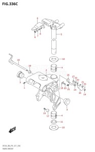 02504F-710001 (2017) 25hp P01-Gen. Export 1 (DF25A  DF25AR  DF25AT  DF25ATH) DF25A drawing SWIVEL BRACKET (DF25AT:P01)