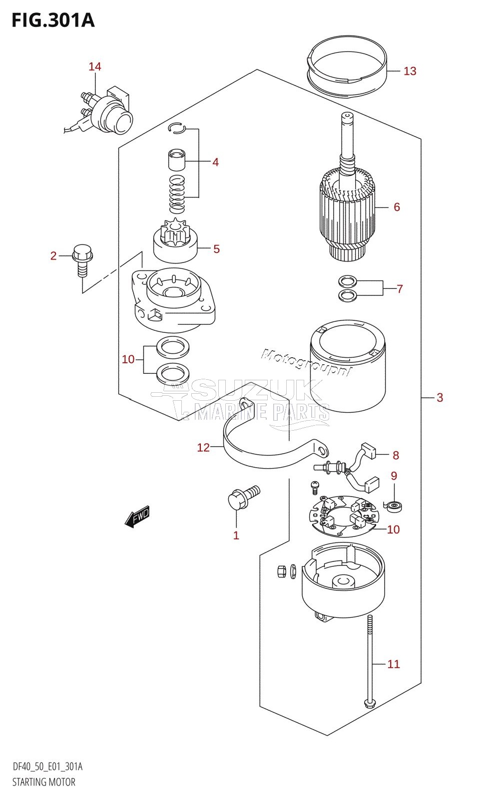 STARTING MOTOR (X,Y)