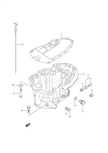 Outboard DF 60 drawing Oil Pan