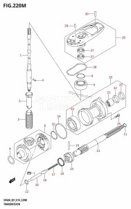 DF40A From 04003F-410001 (E01)  2014 drawing TRANSMISSION (DF60ATH:E40)