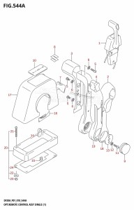 DF20A From 02002F-810001 (P01 P40)  2018 drawing OPT:REMOTE CONTROL ASSY SINGLE (1) (DF9.9B,DF9.9BR,DF9.9BT,DF15A)