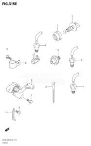 25003Z-310001 (2013) 250hp E03-USA (DF250Z) DF250Z drawing SENSOR (DF250T:E03)