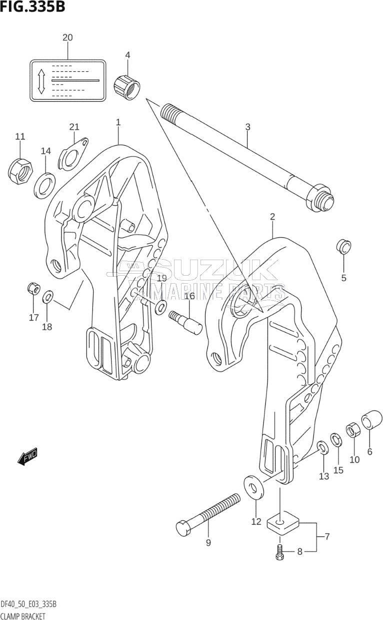 CLAMP BRACKET (K1,K2,K3,K4,K5,K6,K7,K8,K9,K10)