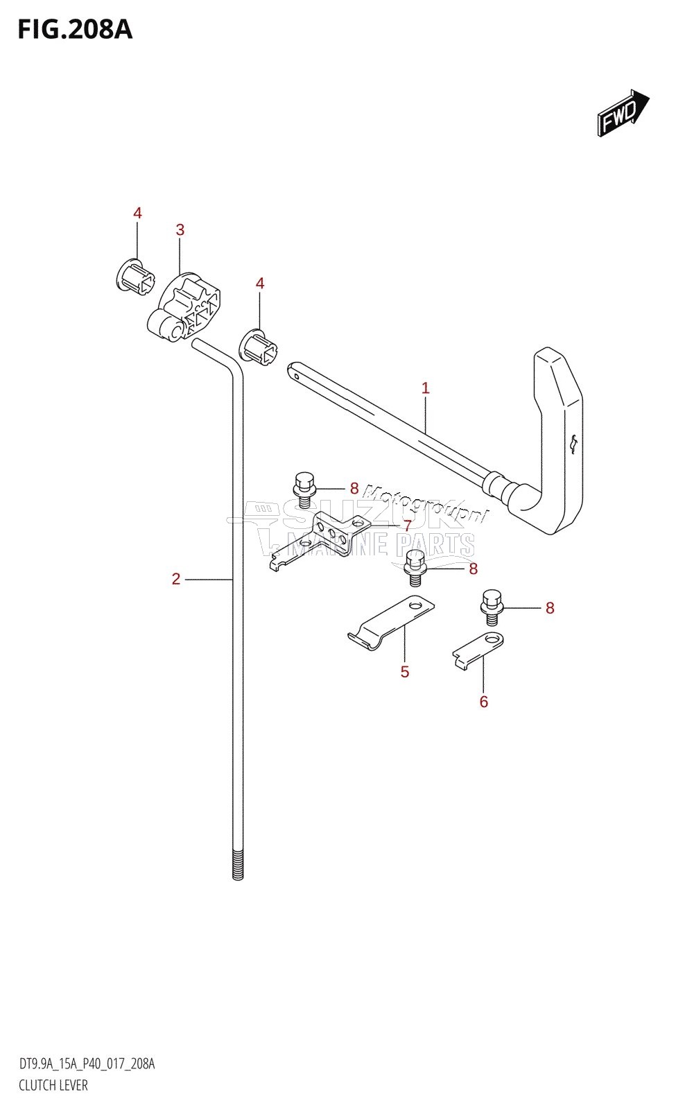 CLUTCH LEVER (DT9.9A:P40)