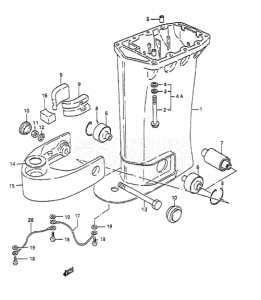 Outboard DT 65 drawing Drive Shaft Housing