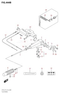 00994F-610001 (2016) 9.9hp P01-Gen. Export 1 (DF9.9A  DF9.9AR) DF9.9A drawing TILLER HANDLE (DF9.9A:P01)