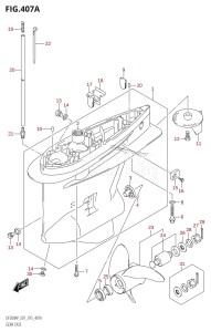 DF200AP From 20003P-510001 (E01 E40)  2015 drawing GEAR CASE