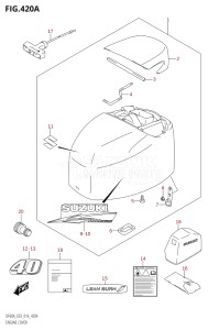 06002F-610001 (2016) 60hp E03-USA (DF60A) DF60A drawing ENGINE COVER (DF40A:E03)