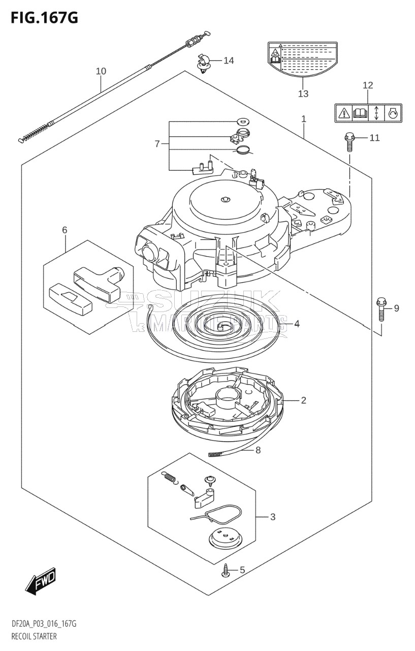 RECOIL STARTER (DF20A:P03)