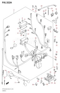 07002F-980001 (2009) 70hp E01-Gen. Export 1 (DF70ATK9) DF70A drawing HARNESS