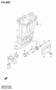 DF60A From 06002F-410001 (E01 E40)  2014 drawing DRIVE SHAFT HOUSING (DF50ATH:E01)