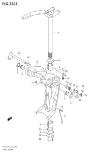 DF250Z From 25003Z-410001 (E03)  2014 drawing SWIVEL BRACKET (DF250T:E03)