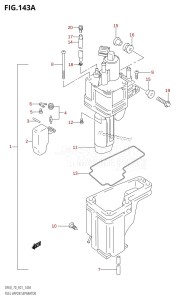 DF70 From 07001F-031001 (E11)  2013 drawing FUEL VAPOR SEPARATOR (W,X)