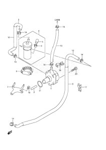 Outboard DF 25 V-Twin drawing Fuel Pump