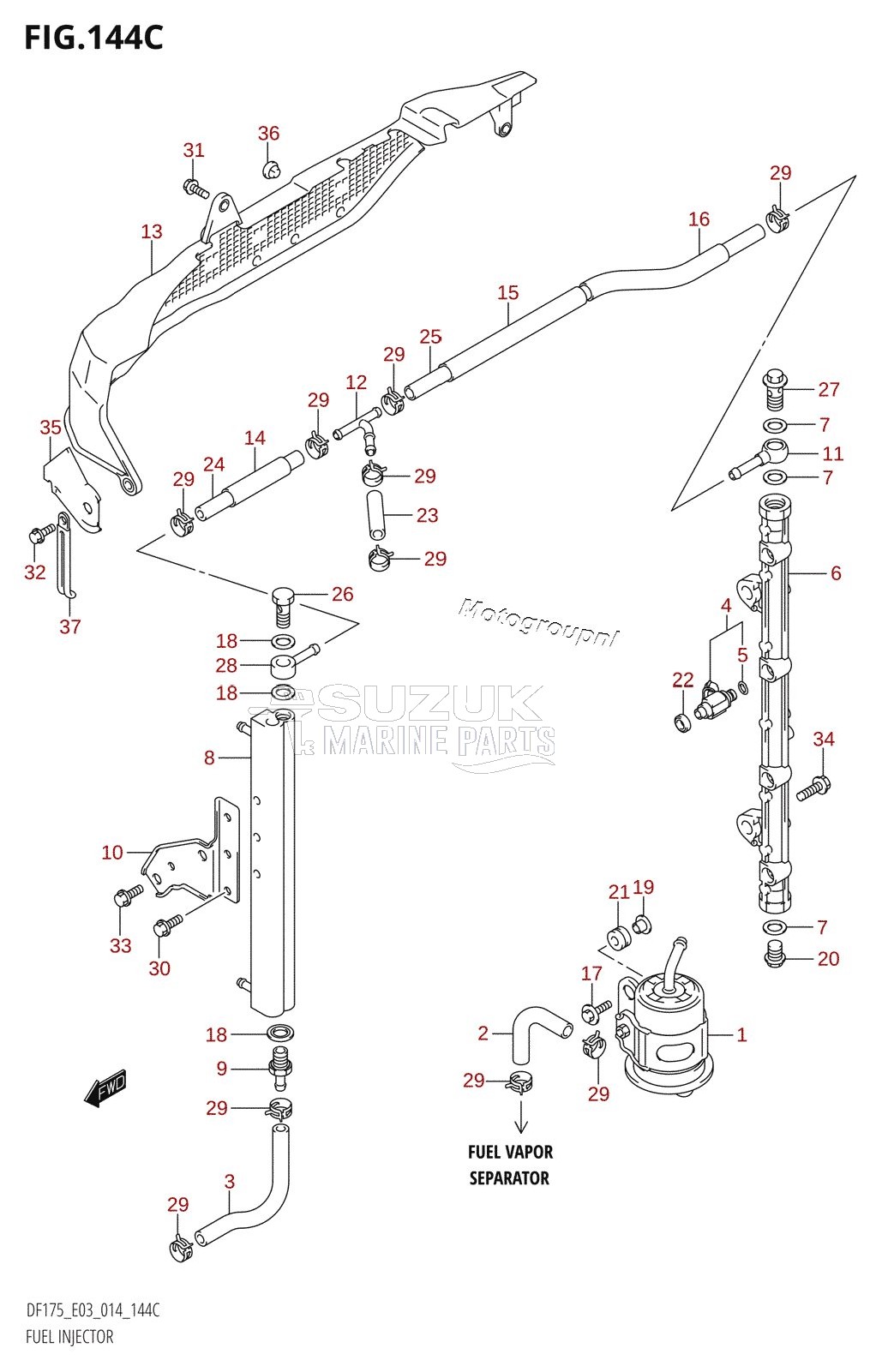 FUEL INJECTOR (DF150Z:E03)