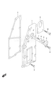 DF 150A drawing Exhaust Cover