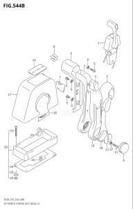 00995F-810001 (2018) 9.9hp P03-U.S.A (DF9.9B  DF9.9BT  DF9.9BTH) DF9.9B drawing OPT:REMOTE CONTROL ASSY SINGLE (1) (DF20A,DF20AT)