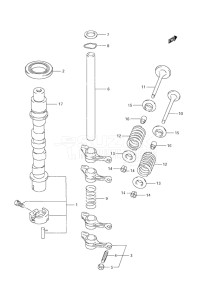 Outboard DF 9.9 drawing Camshaft