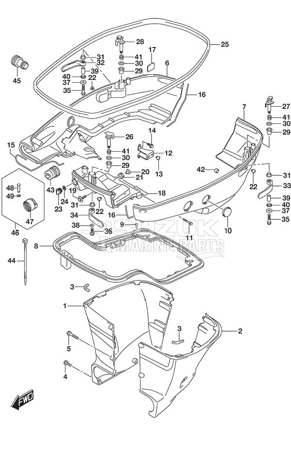 Side Cover w/Transom (L)