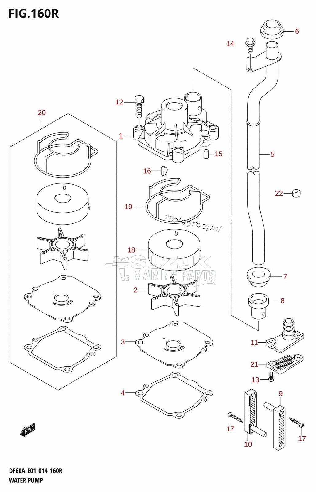 WATER PUMP (DF60AVT:E01)