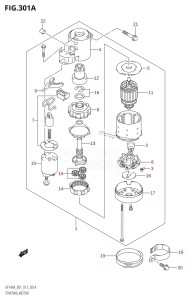 DF140AZ From 14003Z-040001 (E40)  2020 drawing STARTING MOTOR