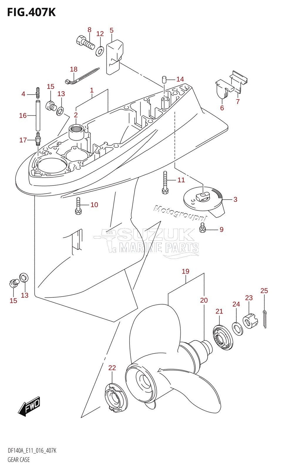 GEAR CASE (DF115AST:E03)