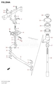 DF175ZG From 17502Z-410001 (E03)  2014 drawing CLUTCH SHAFT (DF150T:E03)