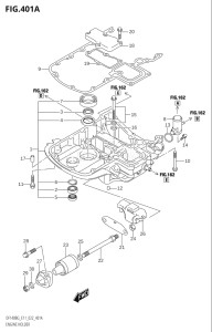 11505Z-140001 (2021) 115hp E11 E40-Gen. Export 1-and 2 (DF115BZG) DF115BZG drawing ENGINE HOLDER