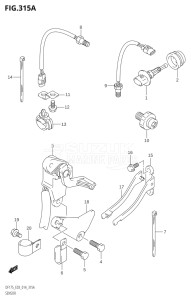 17502Z-410001 (2014) 175hp E03-USA (DF175Z  DF175ZG) DF175ZG drawing SENSOR (DF150T:E03)