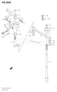 DF115T From 11501F-371001 (E03)  2003 drawing CLUTCH SHAFT (K6,K7,K8,K9,K10,011)