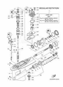 F350AETX drawing PROPELLER-HOUSING-AND-TRANSMISSION-1