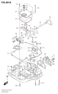 DF250 From 25005F-140001 (E40)  2021 drawing ENGINE HOLDER (020,021,022)