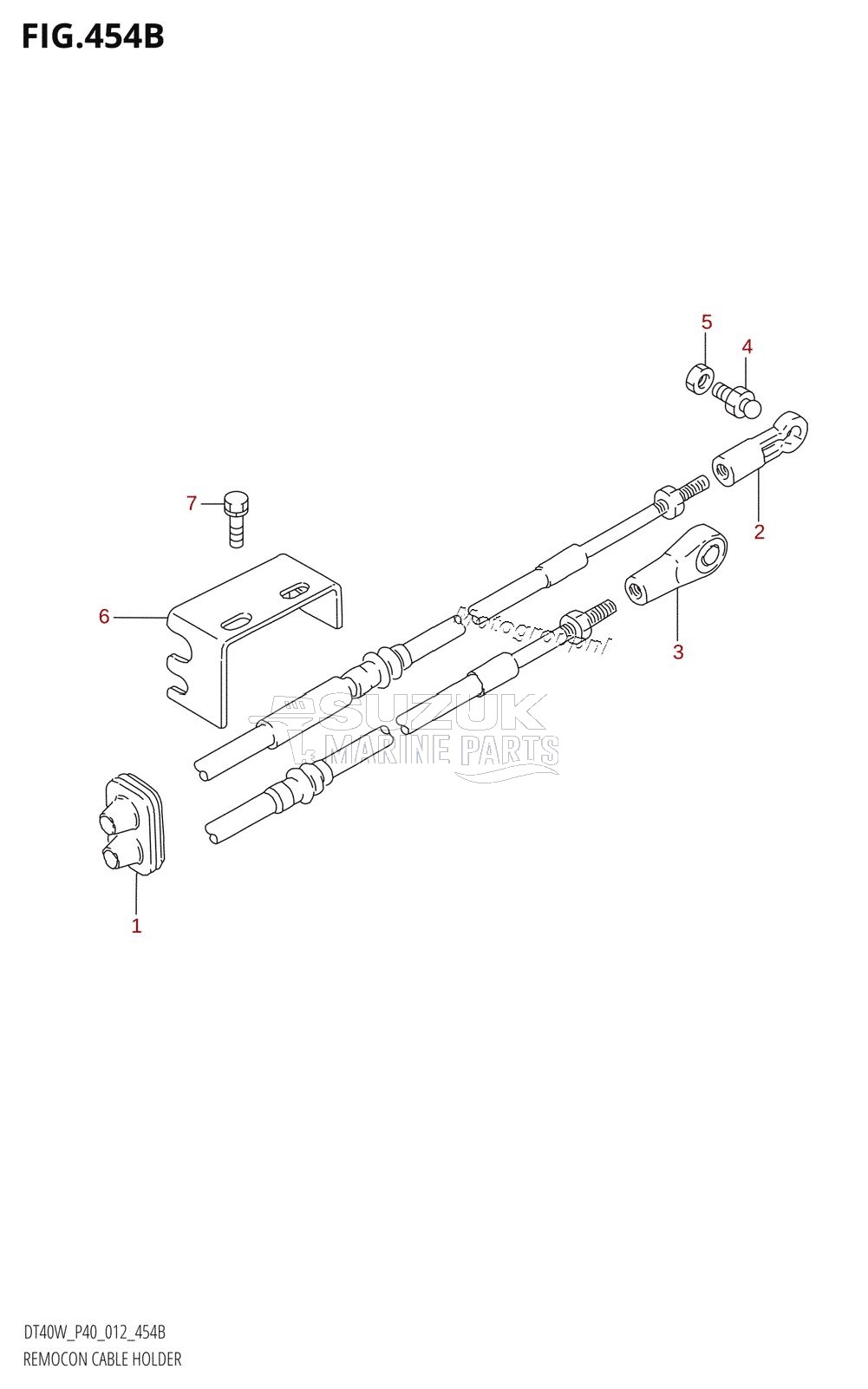 REMOCON CABLE HOLDER (DT40WR:P90)