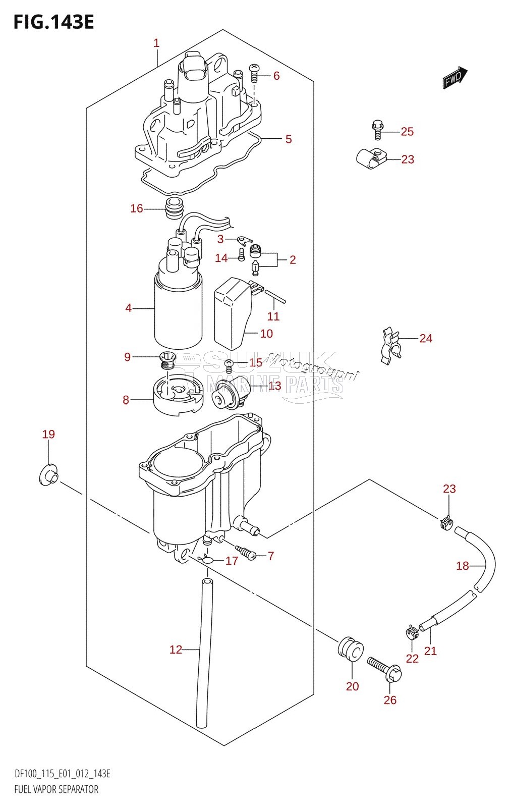 FUEL VAPOR SEPARATOR (DF115Z:E01)