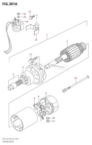 DT30 From 03005-210001 ()  2012 drawing STARTING MOTOR (DT30:P40)