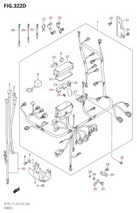 DF175T From 17502F-210001 (E01 E40)  2012 drawing HARNESS (DF150Z:E40)