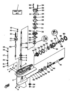 25QEO drawing LOWER-CASING-x-DRIVE-1