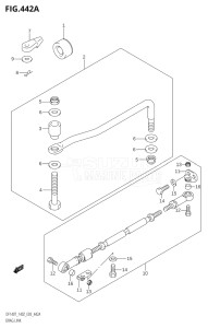 14001Z-421001 (2004) 140hp E03-USA (DF140ZK4) DF140Z drawing DRAG LINK