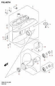 DF50A From 05003F-210001 (E01)  2012 drawing GEAR CASE (DF60AQH:E01)