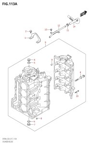 07003F-710001 (2017) 70hp E03-USA (DF70AT) DF70A drawing CYLINDER BLOCK