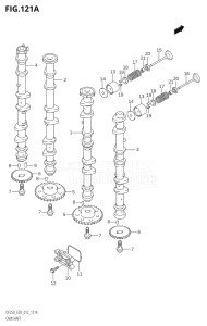 22503F-210001 (2012) 225hp E03-USA (DF225T) DF225T drawing CAMSHAFT (DF200T:E03)