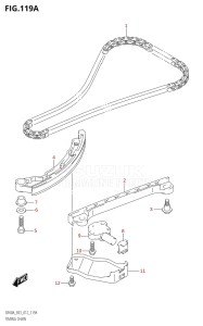 06002F-210001 (2012) 60hp E03-USA (DF60A) DF60A drawing TIMING CHAIN